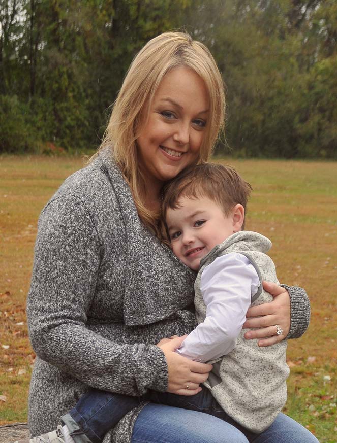 Photo of Virginia King with her son